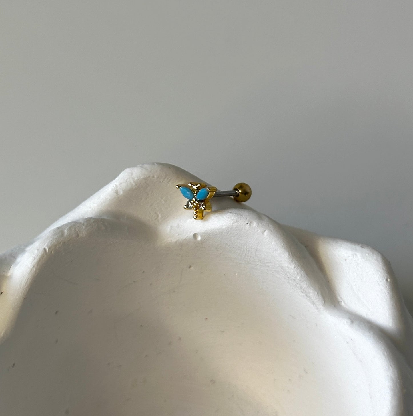Piercing ‚Dragon-Fly‘ in Türkis