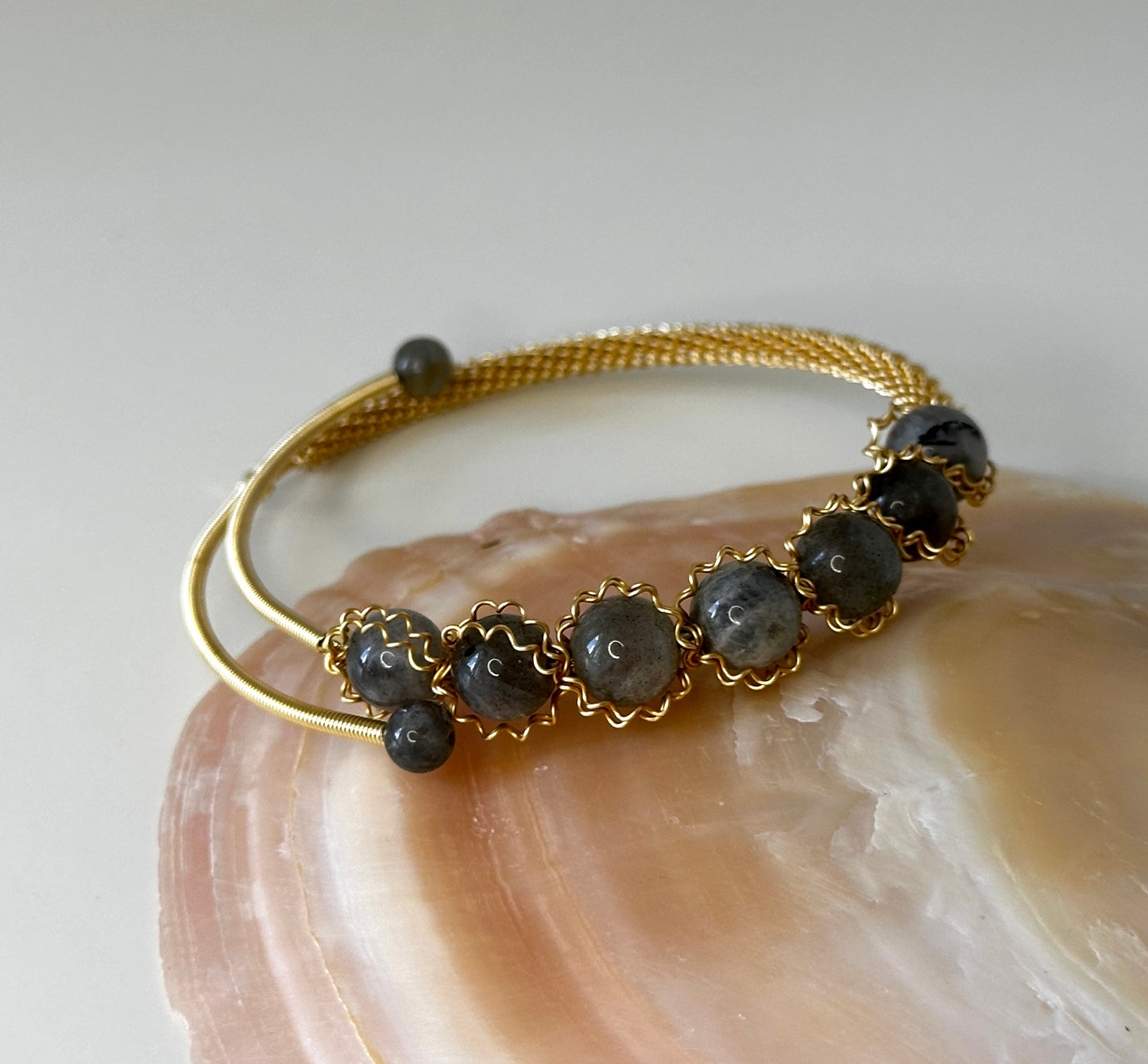 Armreif ‚Smaragd‘