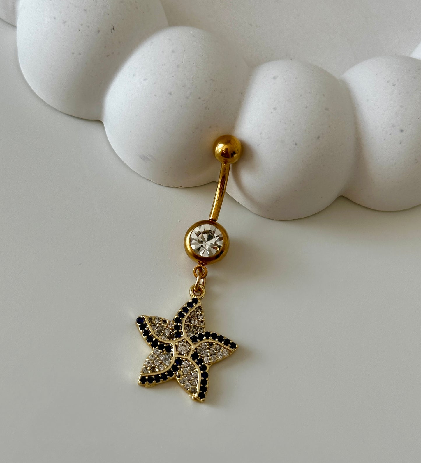 Bauchnabelpiercing ‚Starfish Oceanblue‘