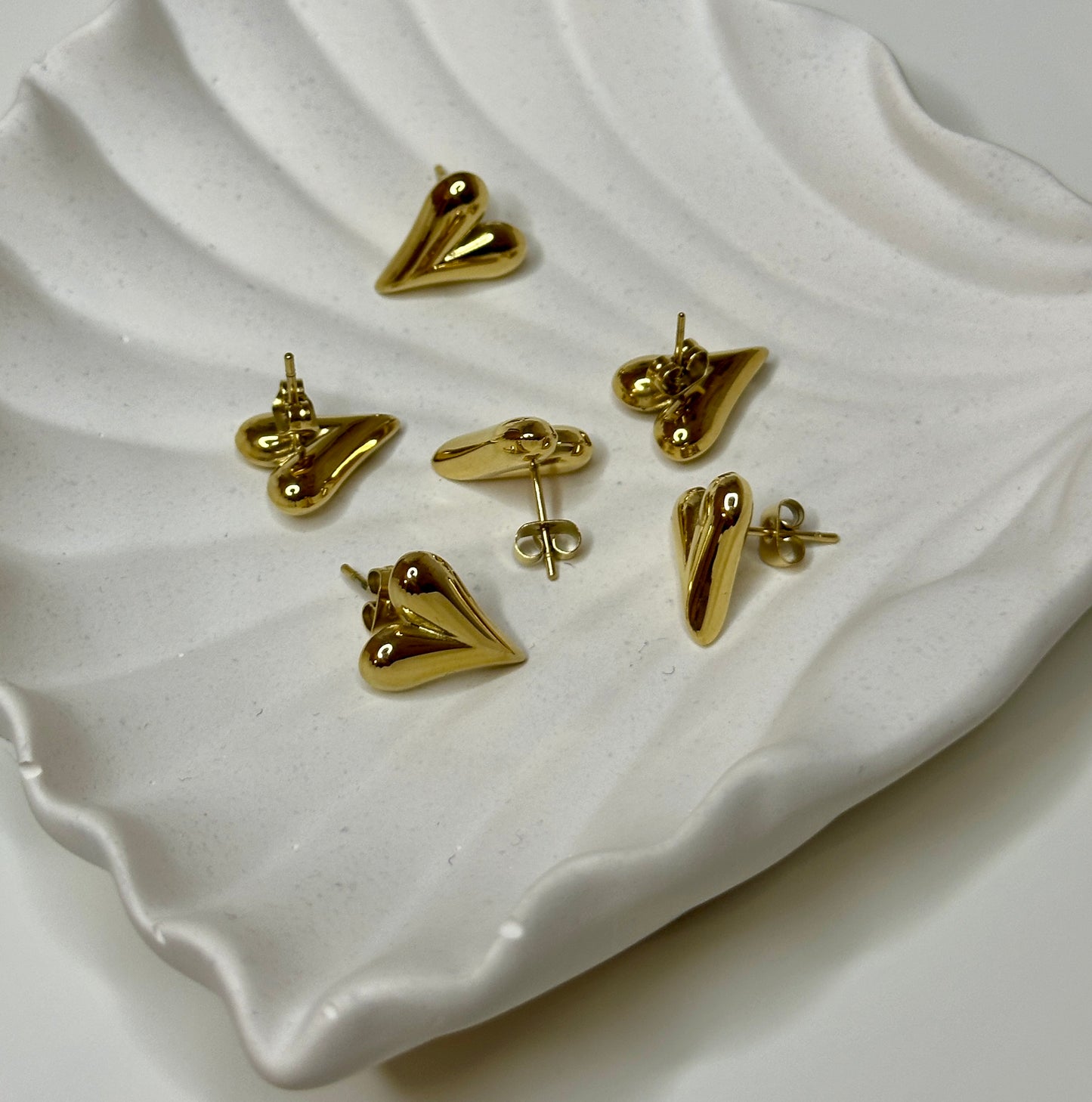 Earrings 'Mini Hearts' in gold