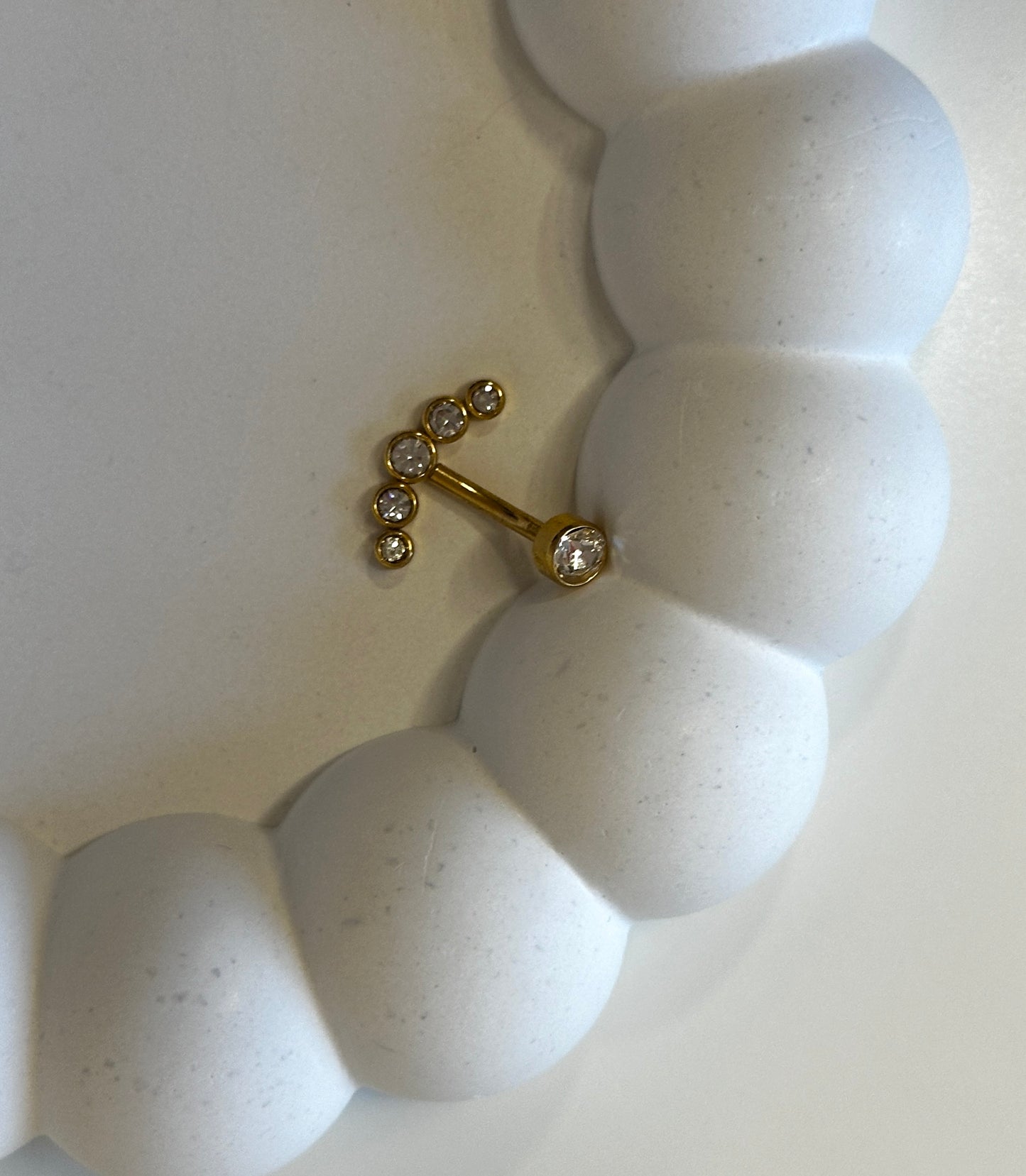 Bauchnabelpiercing ‚Diamond Anchor‘