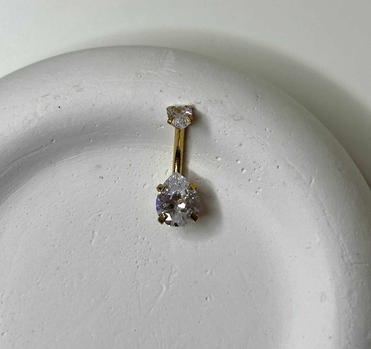 Bauchnabelpiercing ‚Damla‘ in Gold