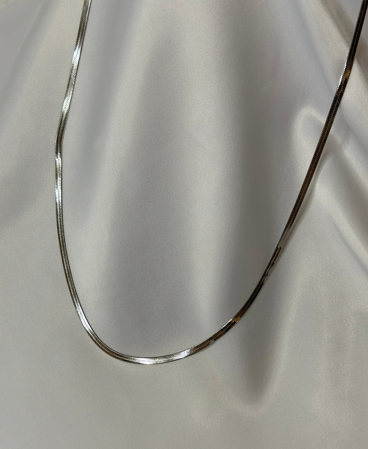 Halskette ‚Herringbone‘ in Silber