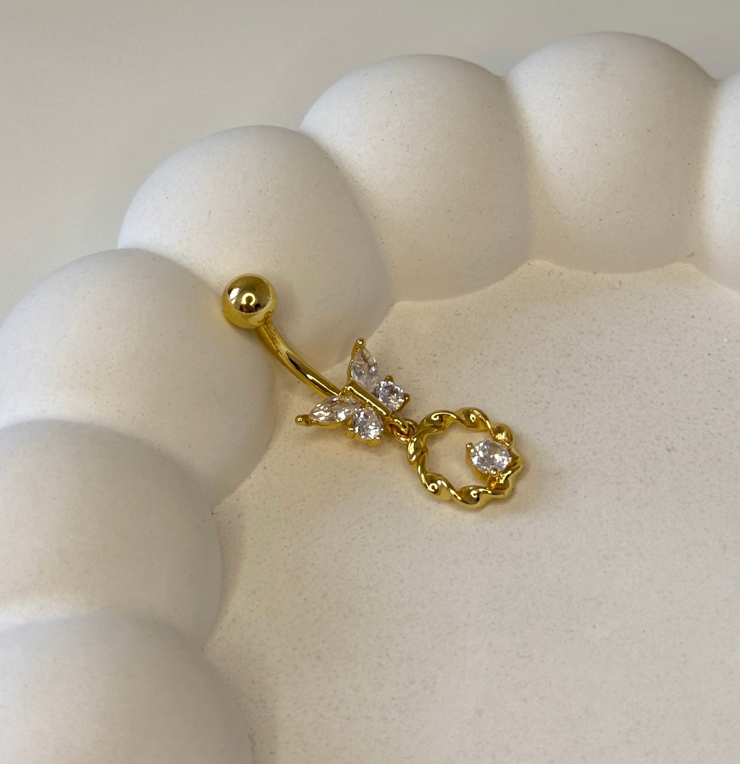 Bauchnabelpiercing ‚Papillon Luxe‘