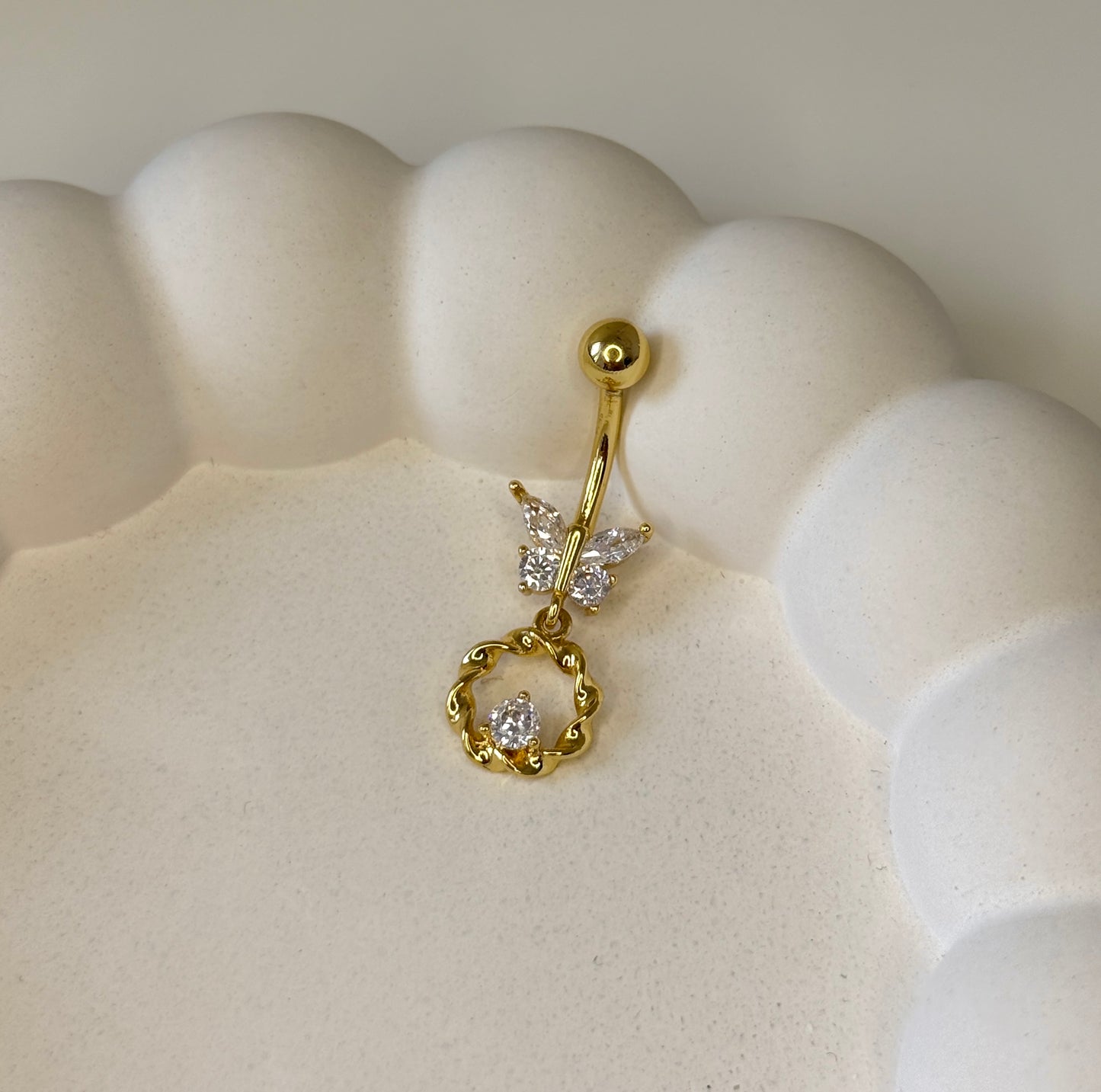 Bauchnabelpiercing ‚Papillon Luxe‘