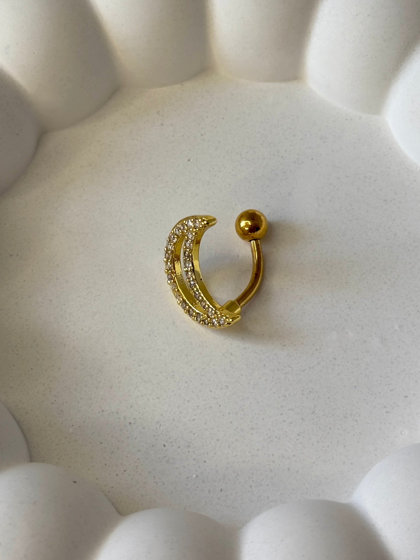 Bauchnabelpiercing ‚Hilal‘ 🌙