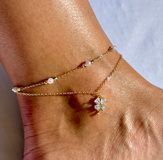 Fußkette ‚Bring Me Luck‘ 🍀